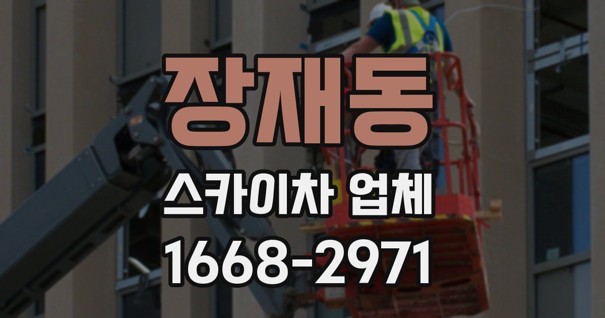 장재동 스카이차 업체