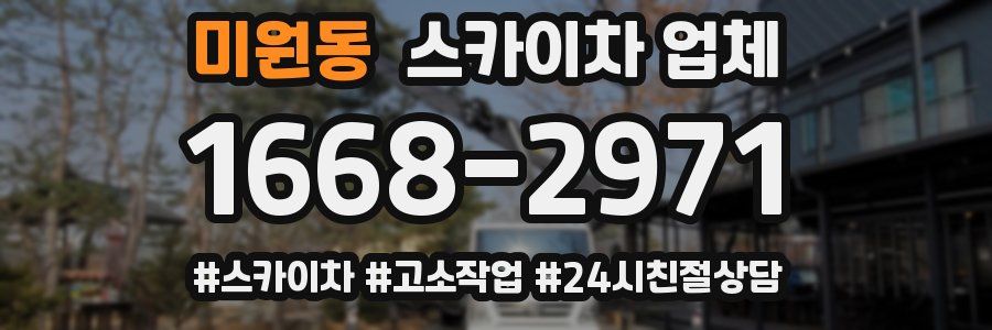 미원동 스카이차 업체