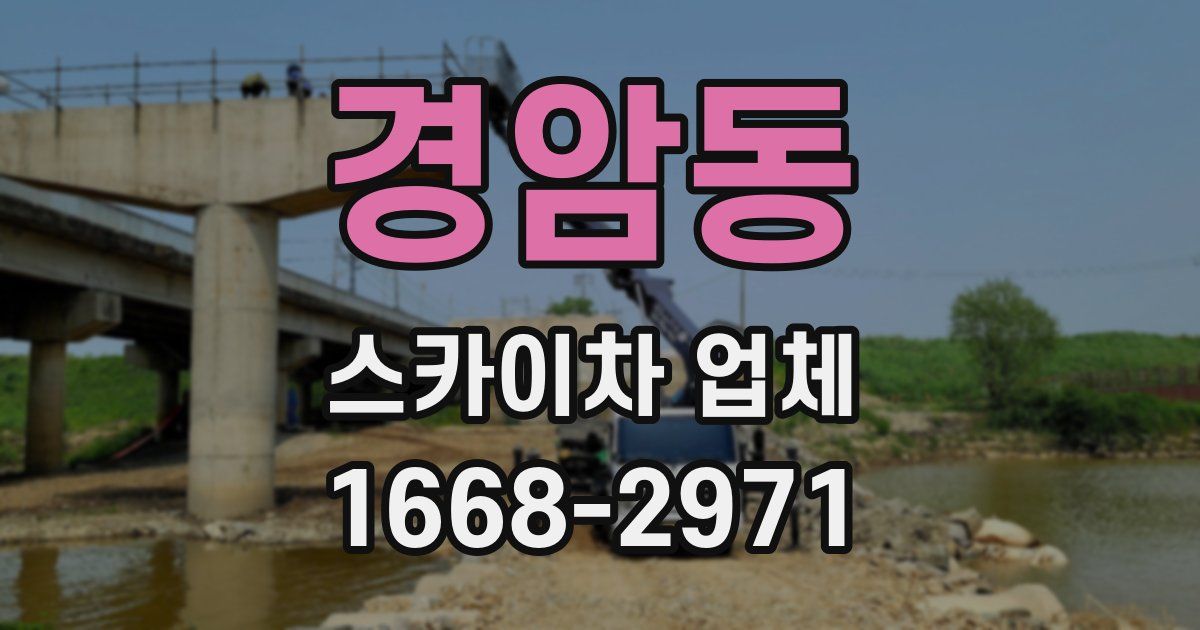 경암동 스카이차 업체