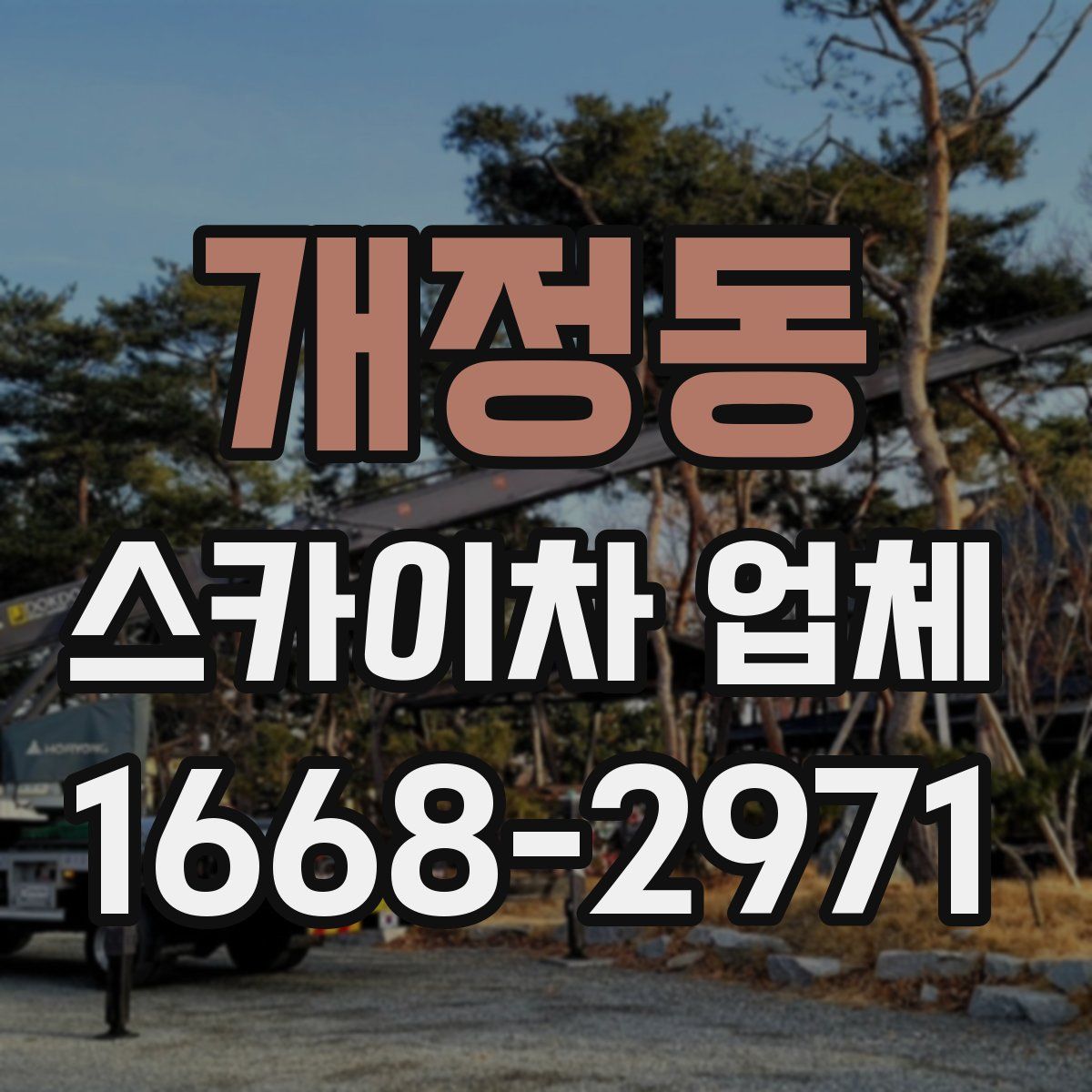 개정동 스카이차 업체