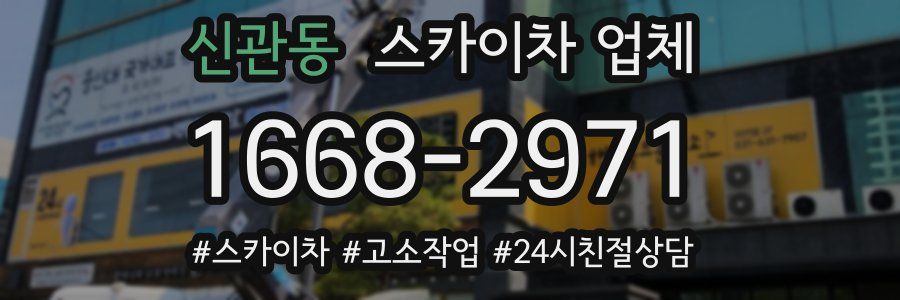 신관동 스카이차 업체