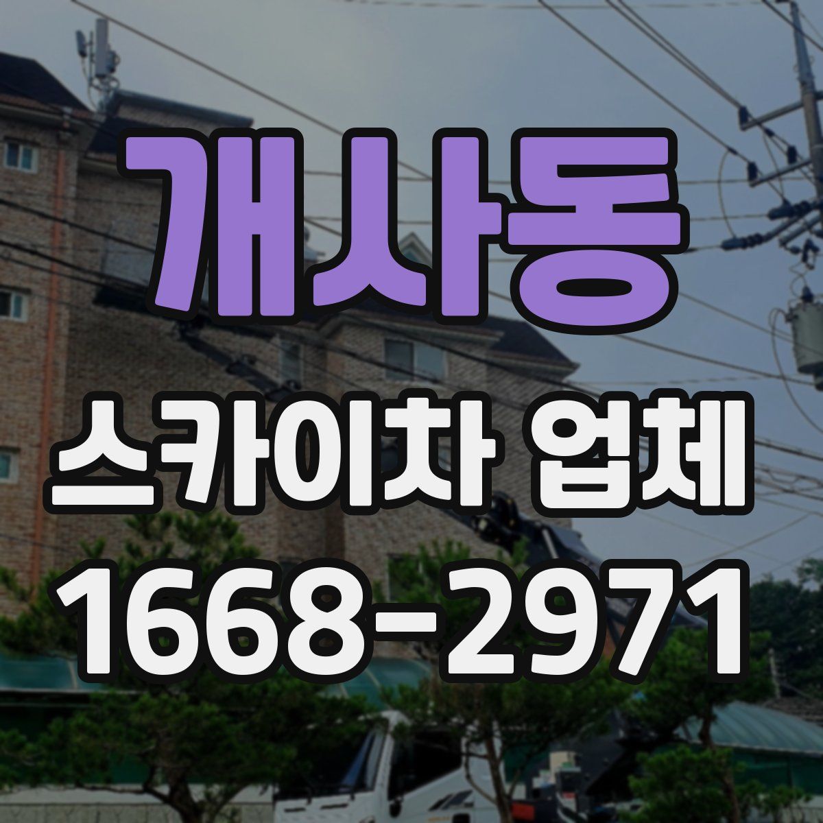 개사동 스카이차 업체
