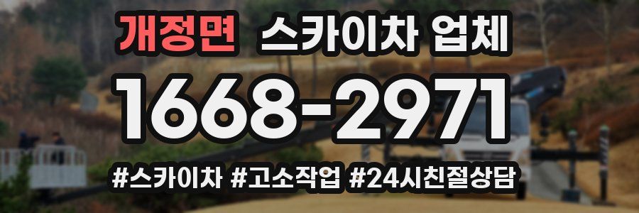 개정면 스카이차 업체