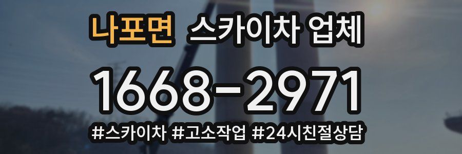 나포면 스카이차 업체