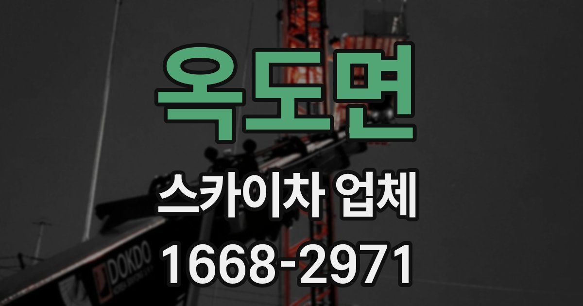 옥도면 스카이차 업체