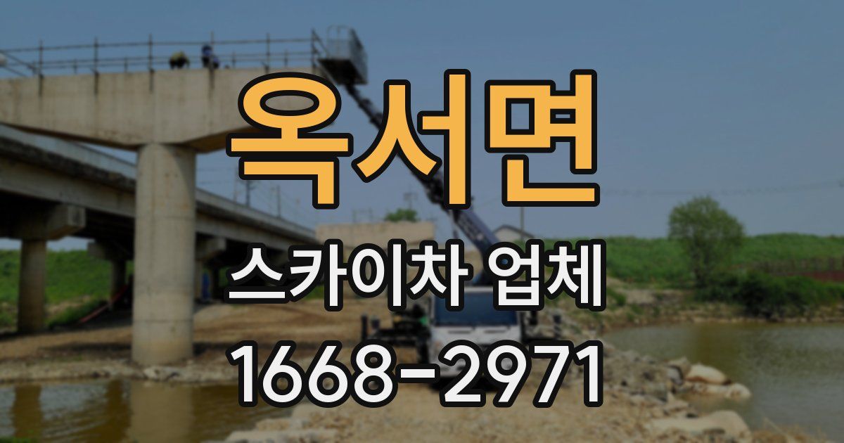 옥서면 스카이차 업체