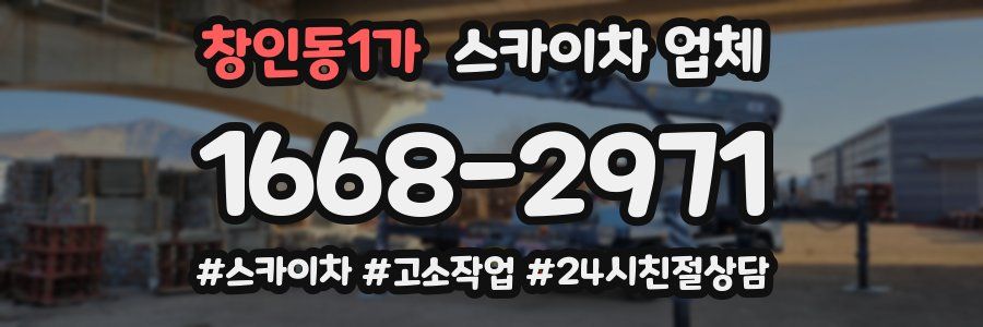 창인동1가 스카이차 업체