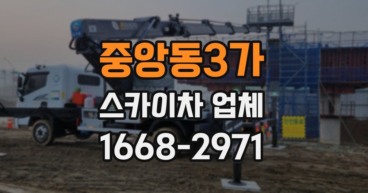 중앙동3가 스카이차 업체