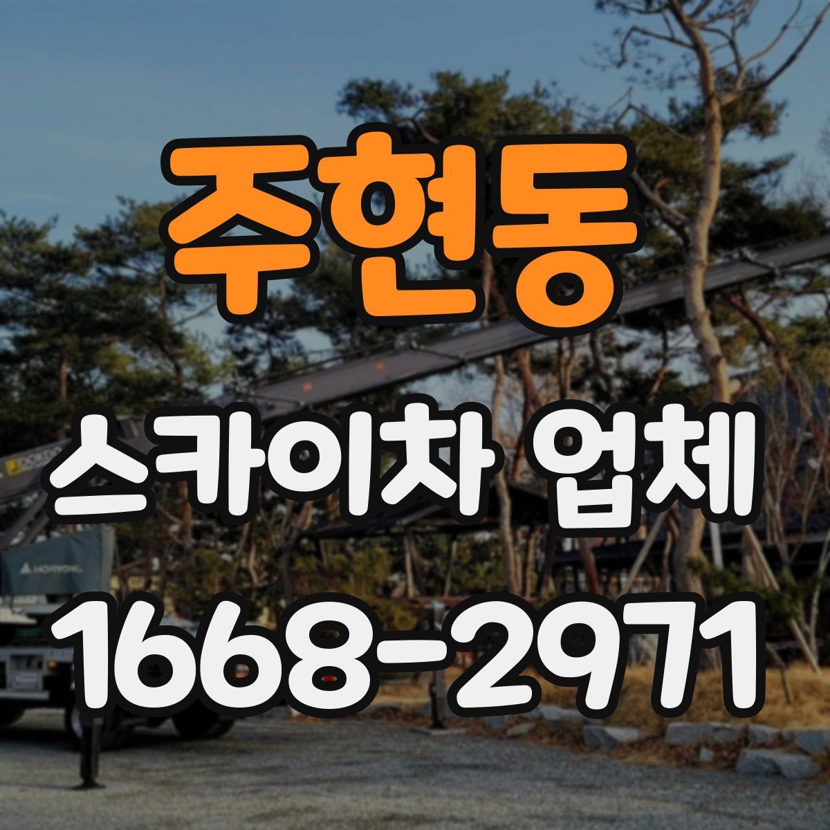 주현동 스카이차 업체