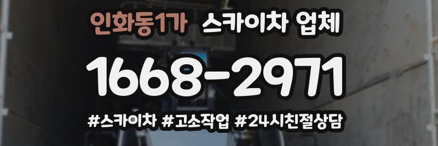 인화동1가 스카이차 업체