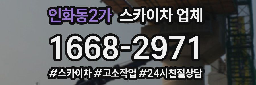 인화동2가 스카이차 업체