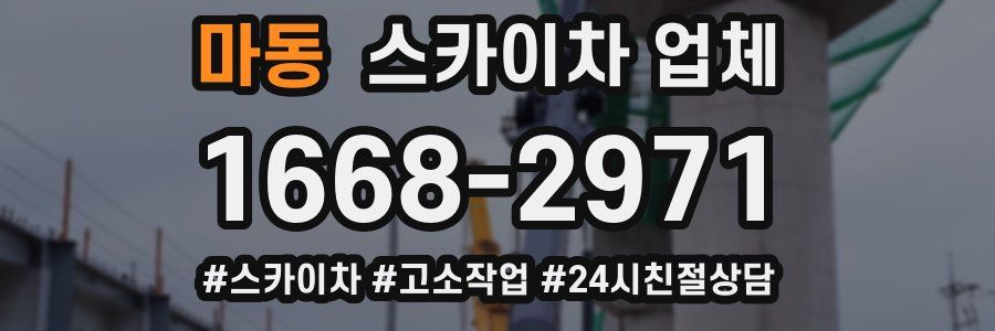 마동 스카이차 업체
