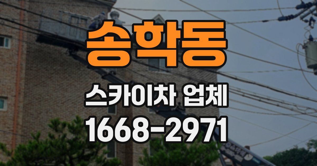 송학동 스카이차 업체