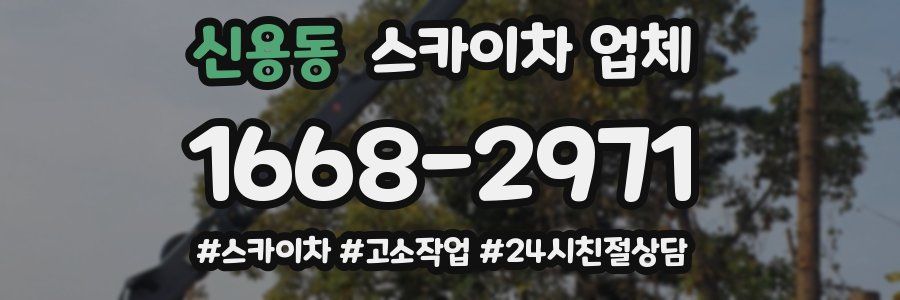 신용동 스카이차 업체
