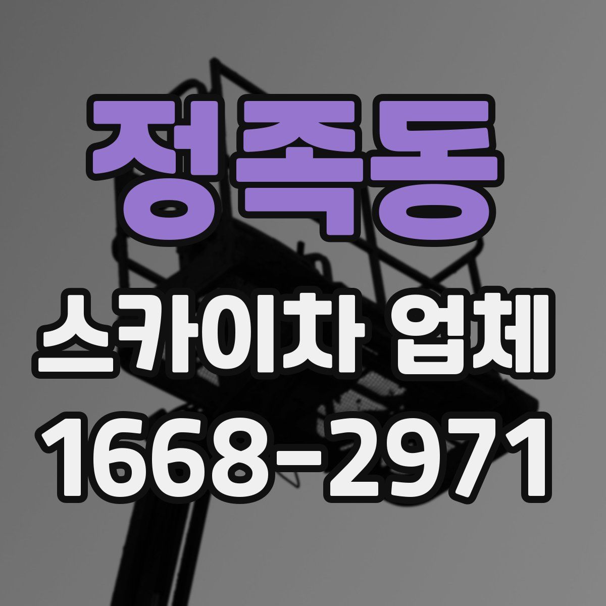 정족동 스카이차 업체