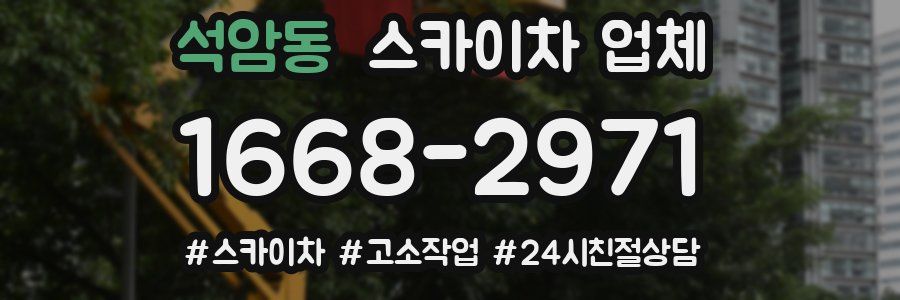 석암동 스카이차 업체