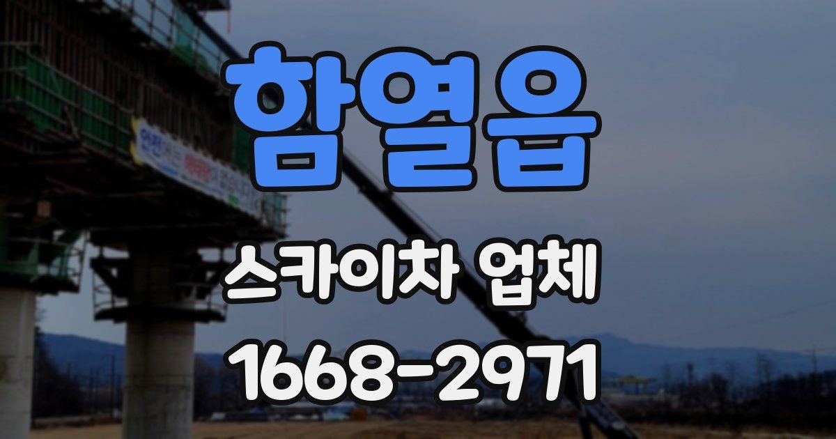 함열읍 스카이차 업체