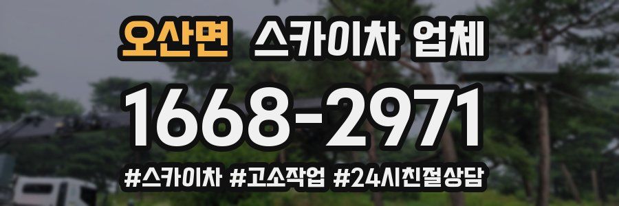 오산면 스카이차 업체