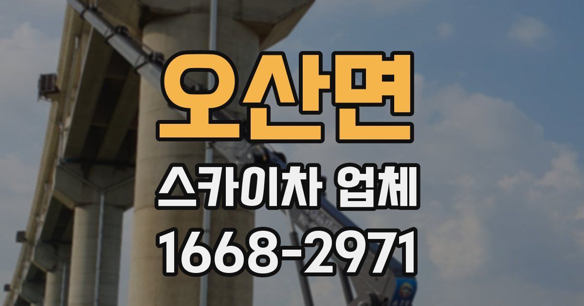 오산면 스카이차 업체