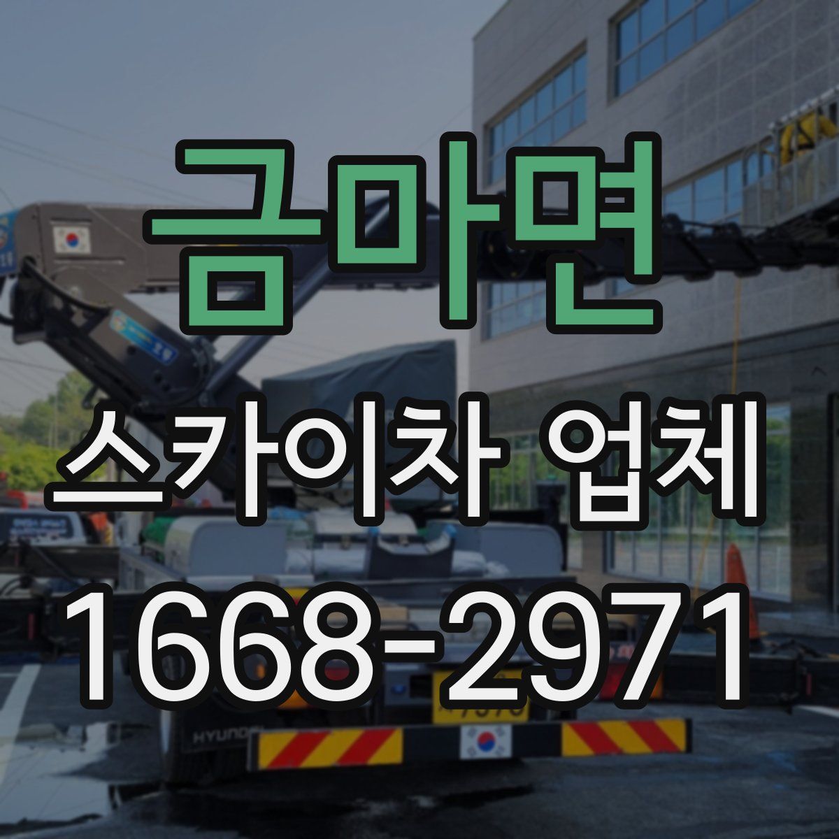 금마면 스카이차 업체