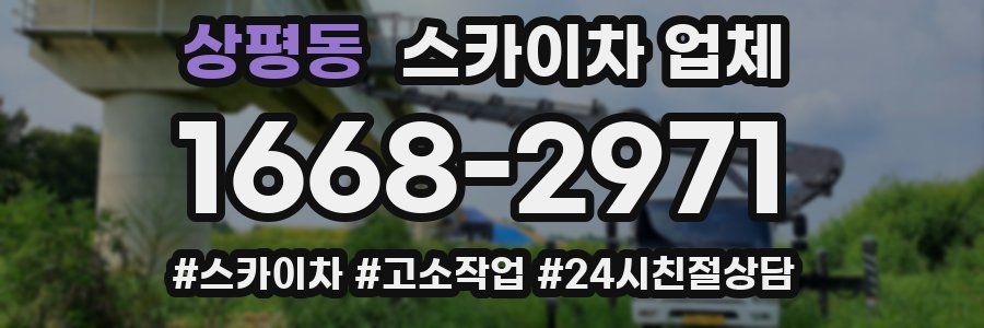 상평동 스카이차 업체