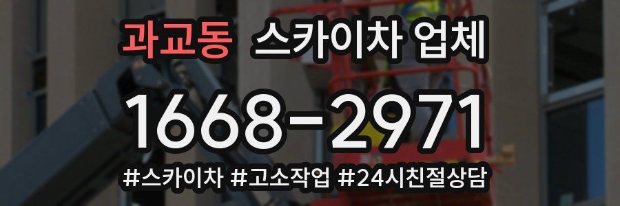 과교동 스카이차 업체
