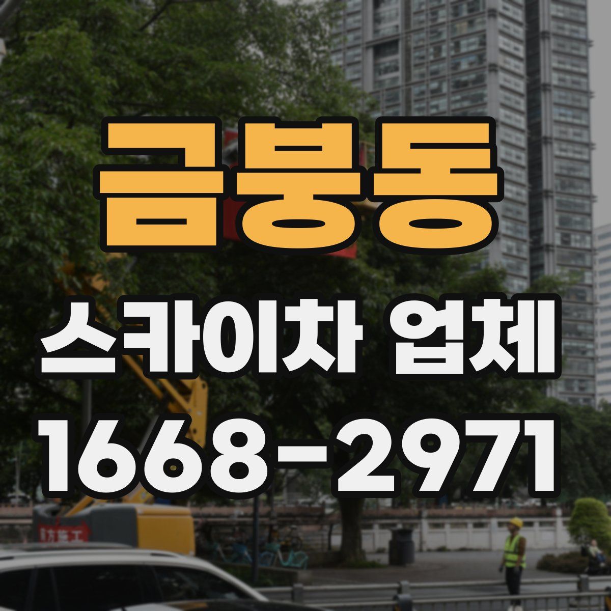 금붕동 스카이차 업체
