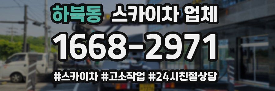 하북동 스카이차 업체