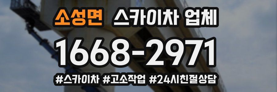 소성면 스카이차 업체