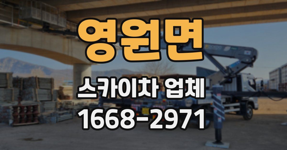 영원면 스카이차 업체