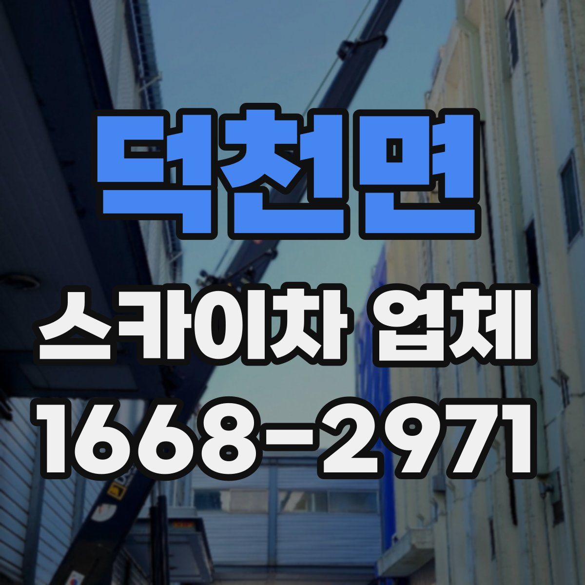덕천면 스카이차 업체