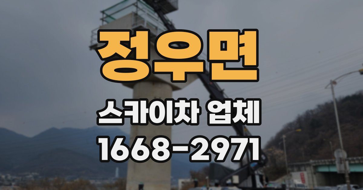 정우면 스카이차 업체