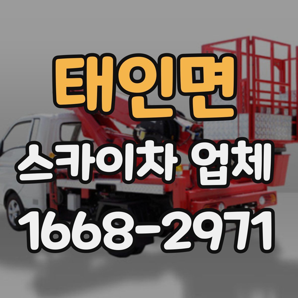태인면 스카이차 업체