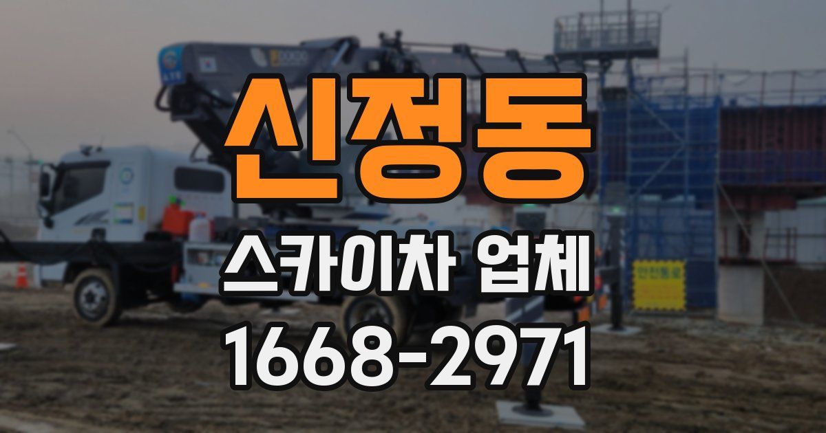신정동 스카이차 업체