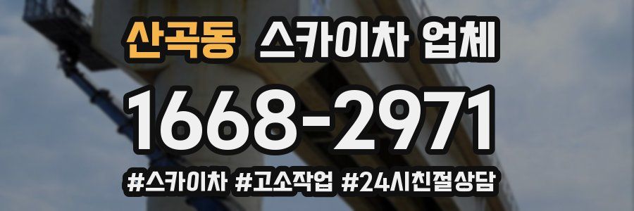 산곡동 스카이차 업체