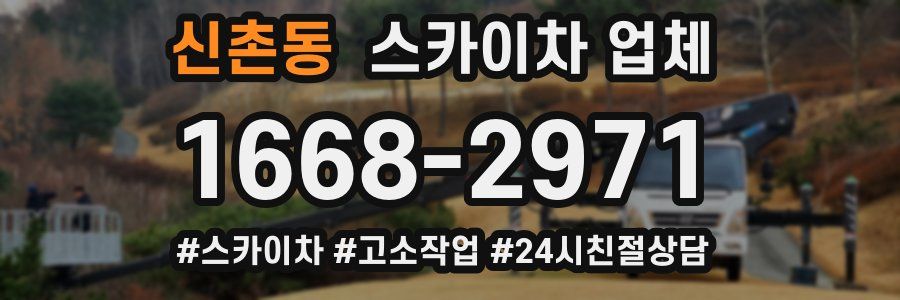 신촌동 스카이차 업체