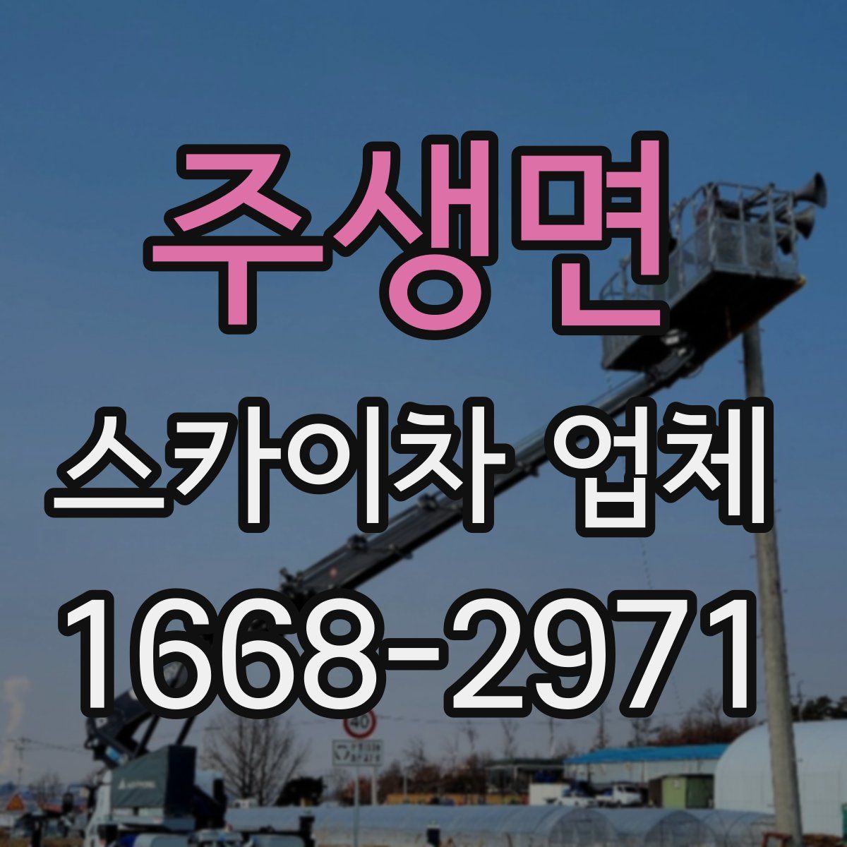 주생면 스카이차 업체