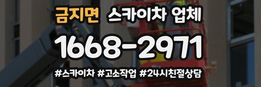 금지면 스카이차 업체