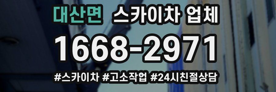 대산면 스카이차 업체