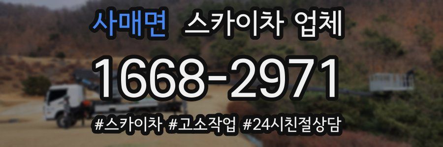사매면 스카이차 업체