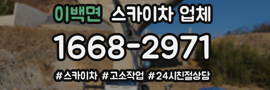 이백면 스카이차 업체