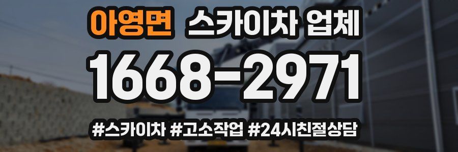 아영면 스카이차 업체