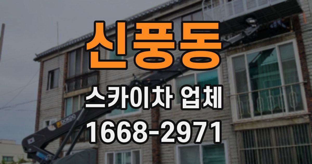 신풍동 스카이차 업체