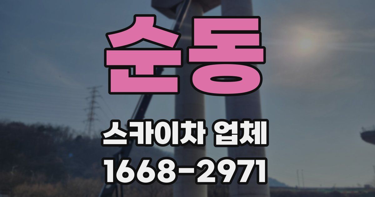 순동 스카이차 업체