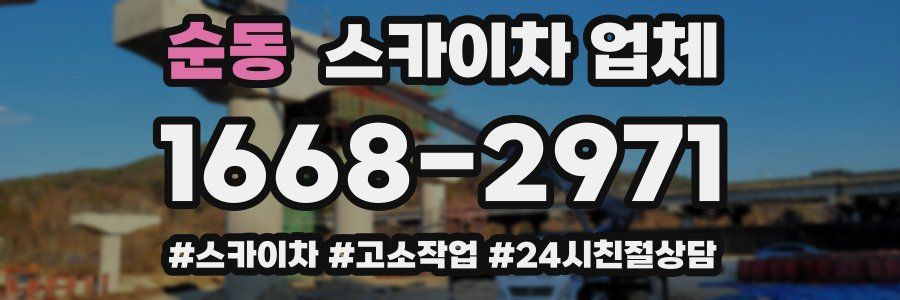 순동 스카이차 업체