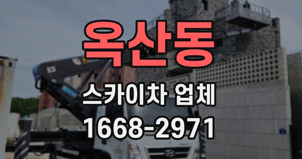 옥산동 스카이차 업체