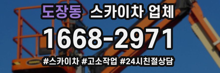 도장동 스카이차 업체