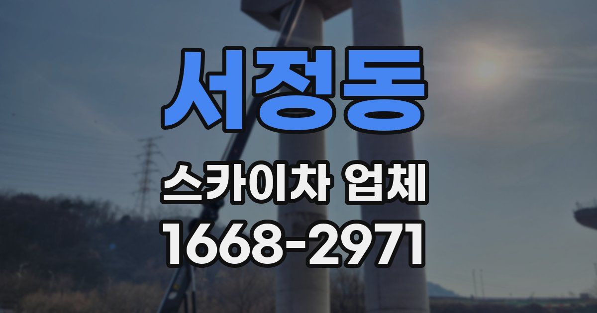 서정동 스카이차 업체