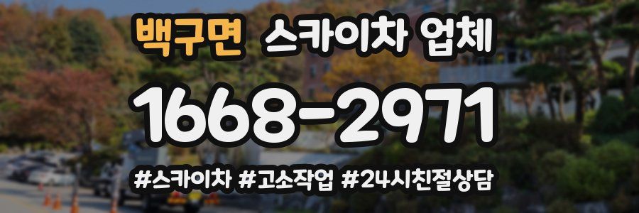 백구면 스카이차 업체