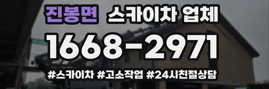 진봉면 스카이차 업체